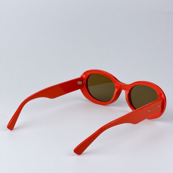 Gucci GG1587S 003 BRAND NEW Sunglasses Orange Brown Women Oval